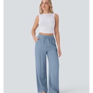 HALARA Sky Blue Wide-Leg Pants